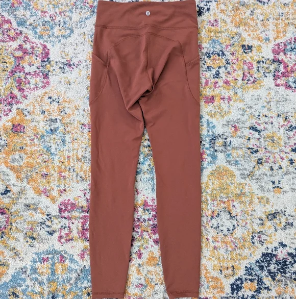 Lululemon Invigorate High-Rise Tight 28" Dark Terracotta, Size 6, Leggings - Picture 6 of 13